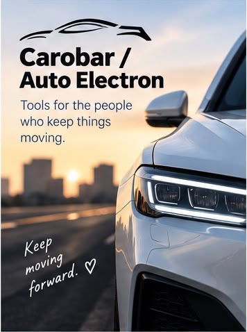 Carobar and AutoElectron automotive technology project visual