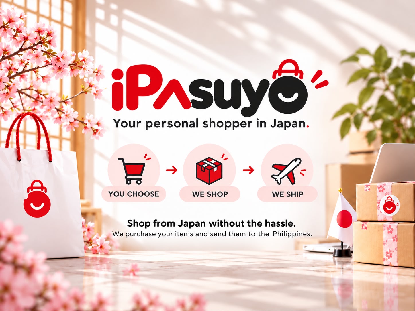 iPasuyo personal shopper in Japan banner